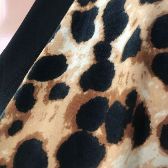 Kyllie Leopard Open Front  Full Length Cardigan - Picture 3 of 3